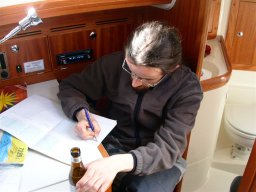 Stage Croisère Concarneau 2007 - L'Amiral et le livre de bord